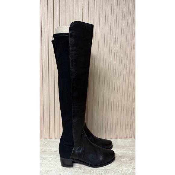 Stuart Weitzman Women's Reserve Over the Knee Leather Boots Sz 7 - Picture 5 of 13
